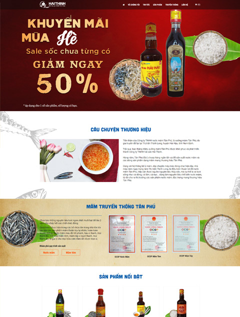 Nước mắm Tân Phú - Hải Thịnh